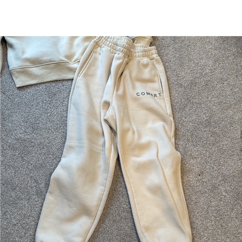 Cream Cozy Sweatpants for Relaxed Comfort